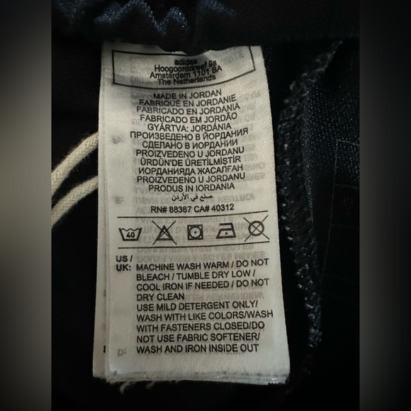 Adidas Men’s Training Pants IP1952 Black & White Size Small - Picture 8 of 13